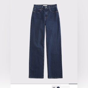 Abercrombie & Fitch 90s Relaxed High Rise Dark Wash Jeans size 27R